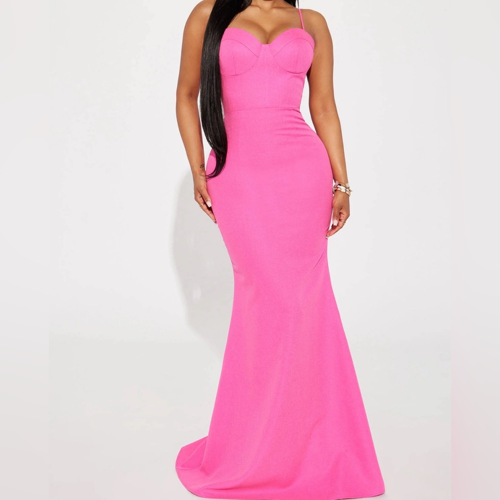Pink maxi dress